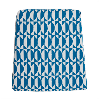 Outdoor Cushion Losanghe for chair Capitellum in Turquoise/White - Milk Concept Boutique