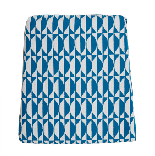 Outdoor Cushion Losanghe for chair Capitellum in Turquoise/White - Milk Concept Boutique