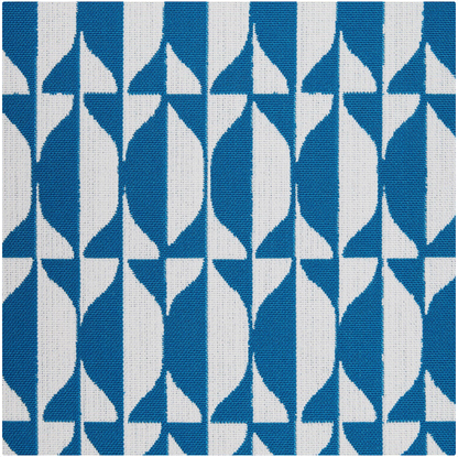 Outdoor Cushion Losanghe for chair Capitellum in Turquoise/White - Milk Concept Boutique