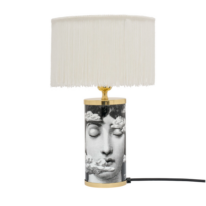 Fornasetti Small Cylindrical lamp TRA LE NUVOLE - Milk Concept Boutique