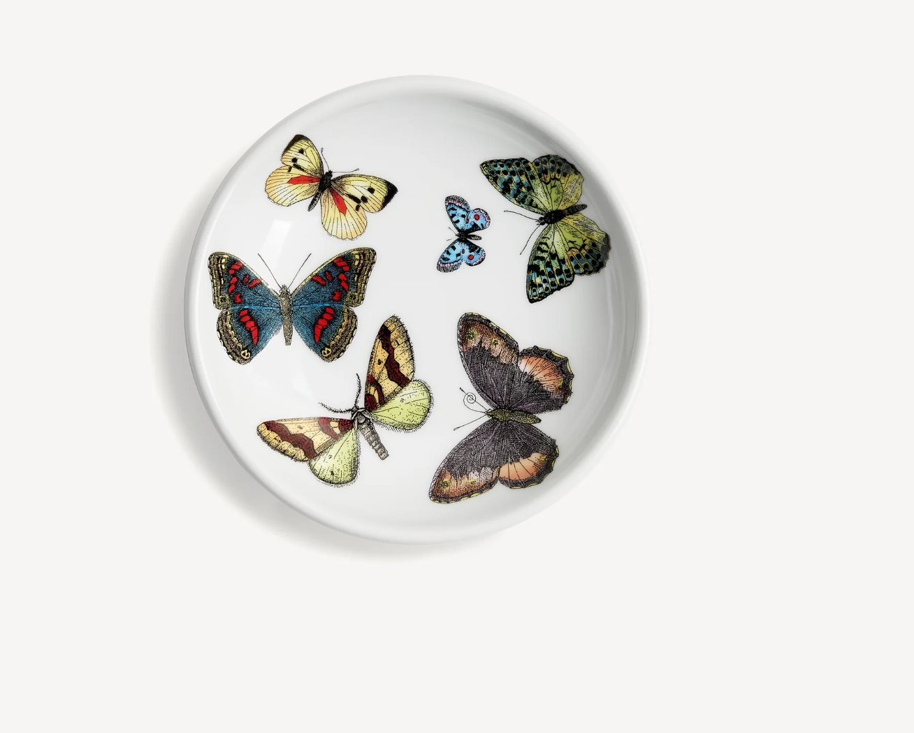 Fornasetti Round ashtray Farfalle multicolour