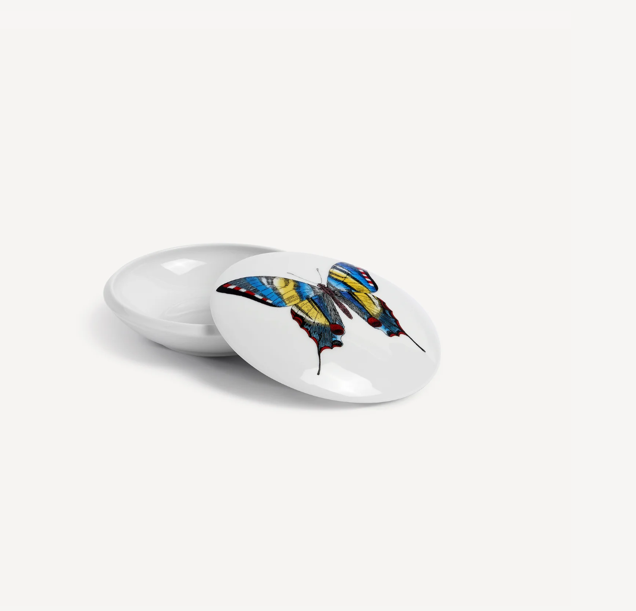 Fornasetti Round box Farfalle multicolour
