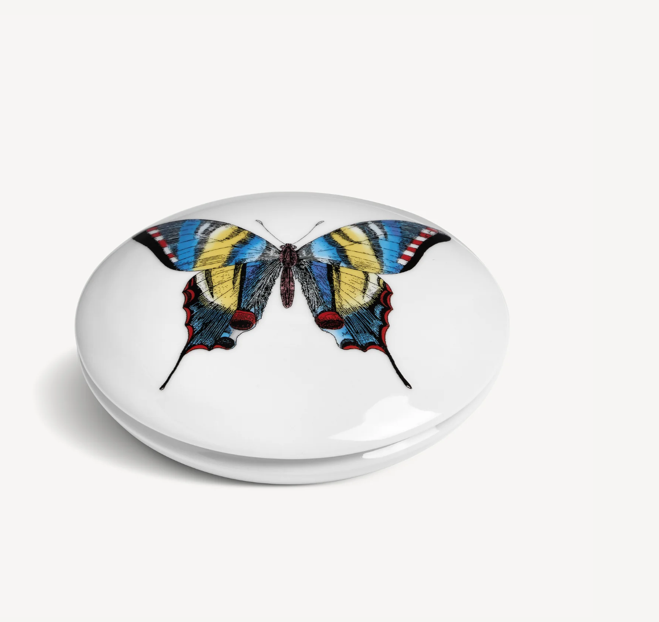 Fornasetti Round box Farfalle multicolour