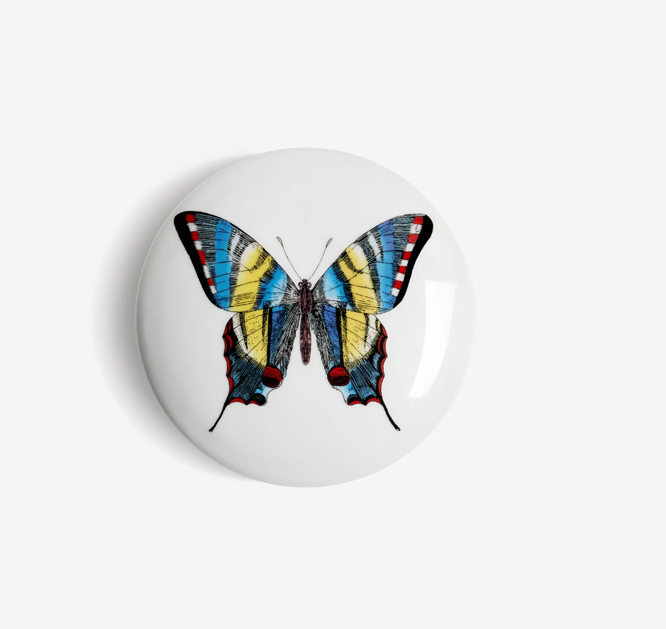 Fornasetti Round box Farfalle multicolour