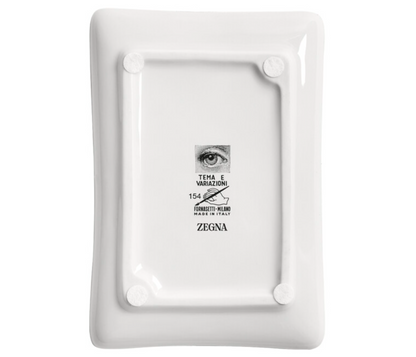 Fornasetti Rectangular Ashtray Theme and Variations 154 in black/white