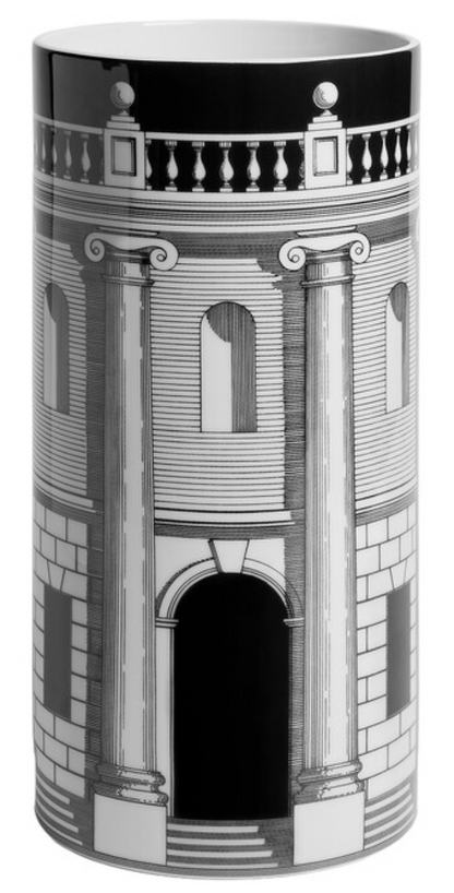 Fornasetti Medium Cylindrical Vase Casa con Colonne