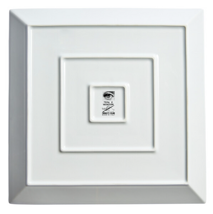 Fornasetti Square Ceramic Serratura / Lock on green Malachite