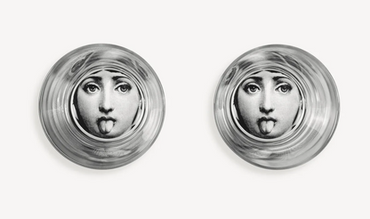 Fornasetti Set 2 Theme and Variations n.130 Glasses in black