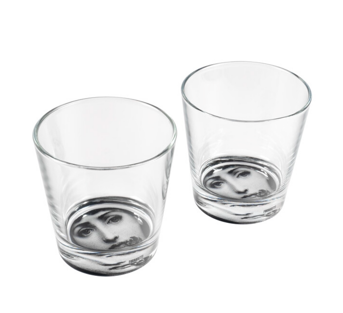 Fornasetti Set 2 Theme and Variations n.137 Glasses in black