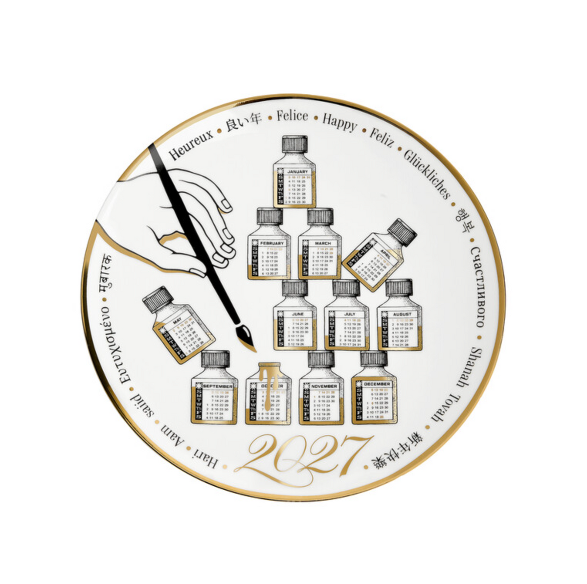 Fornasetti Calendar Wall Plate 2027