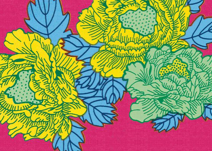 Lisa Corti 'Masonite' round placemat, set of two Kauai Fuxia - Milk Concept Boutique