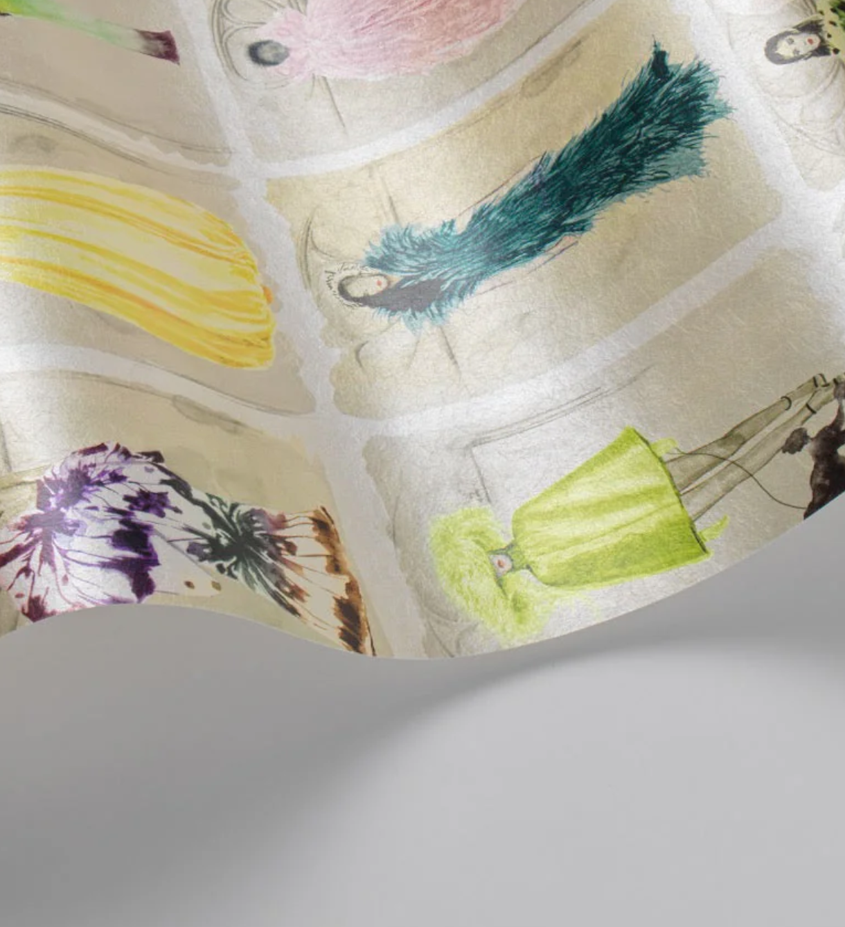 Couture Carousel with Windows Wallpaper - Milk Concept Boutique