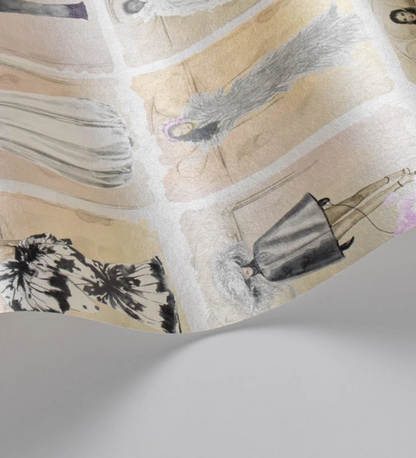 Couture Carousel with Windows Wallpaper - Milk Concept Boutique