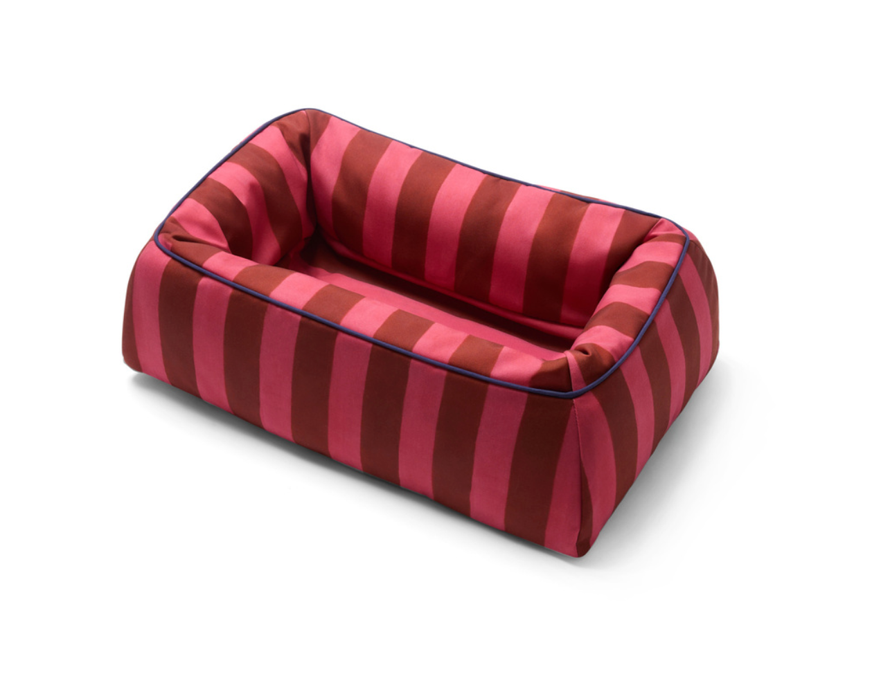 Lisa Corti Dog Bed small stripes Old Pink - Milk Concept Boutique