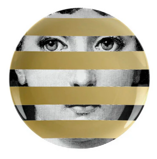 Fornasetti  wall plate T&V 29 gold - Milk Concept Boutique