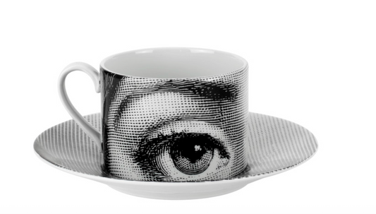 Fornasetti Tea Cup Tema e Variazioni nr. 1 Black & White