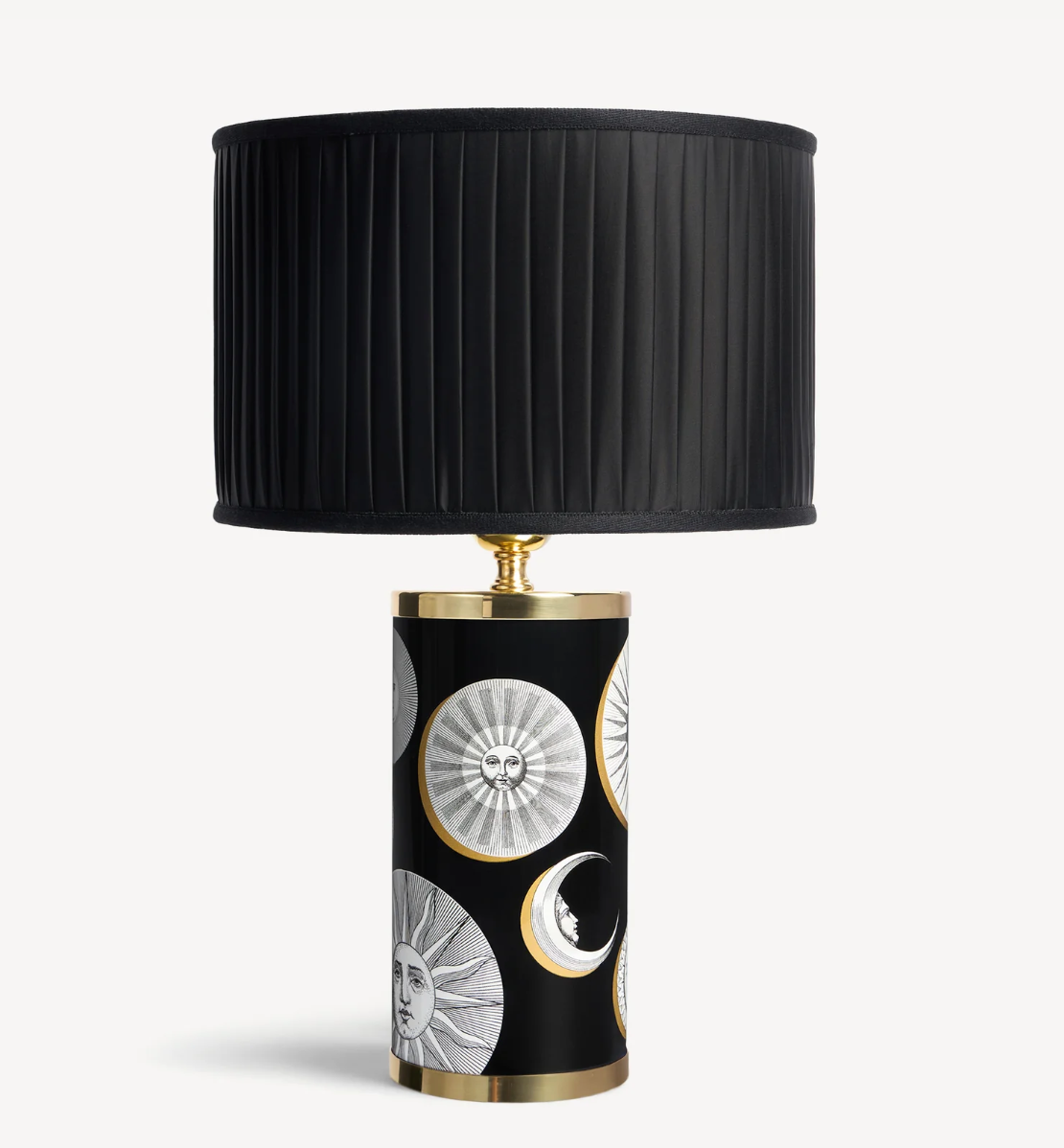 Fornasetti Small Cylindrical lamp SOLI E LUNE - Milk Concept Boutique