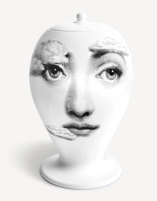 Fornasetti Vase Among the Clouds black/white - Milk Concept Boutique