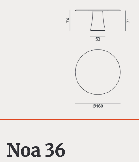 Gervasoni Outdoor Round Table NOA 36 & 39 Table - Milk Concept Boutique