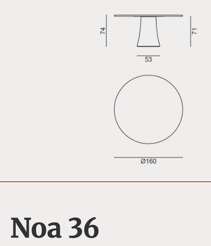 Gervasoni Outdoor Round Table NOA 36 & 39 Table - Milk Concept Boutique