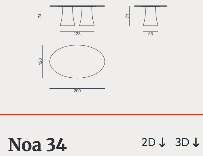 Gervasoni Outdoor Table NOA 33 & 34 - Milk Concept Boutique