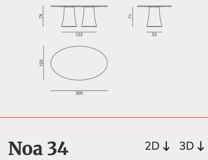 Gervasoni Outdoor Table NOA 33 & 34 - Milk Concept Boutique