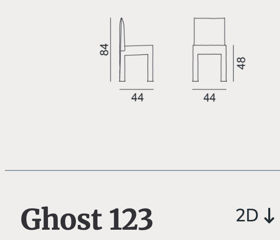 Gervasoni Ghost 123 Chair - Milk Concept Boutique