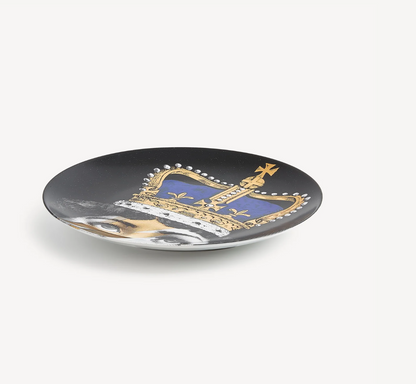 Fornasetti Wall Plate T&V 389 Queen Lina Gold & Platinum