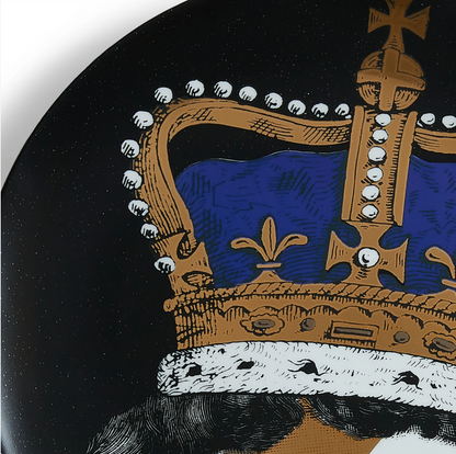 Fornasetti Wall Plate T&V 389 Queen Lina Gold & Platinum