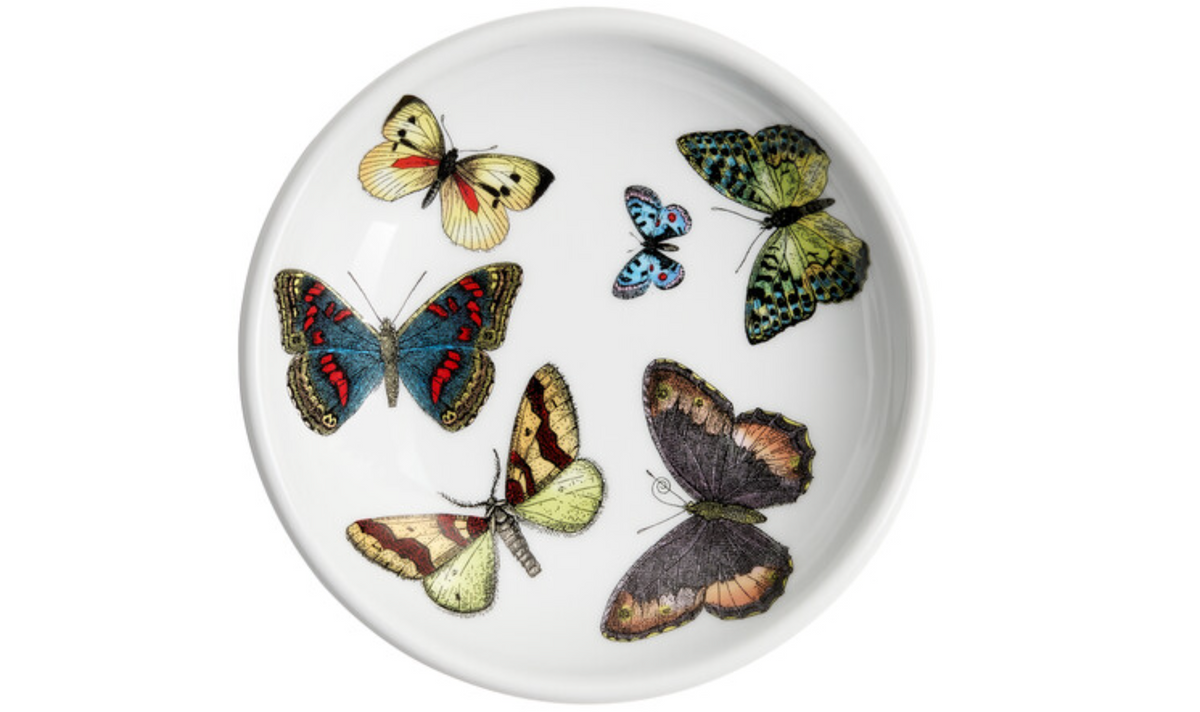 Fornasetti Round ashtray Farfalle multicolour