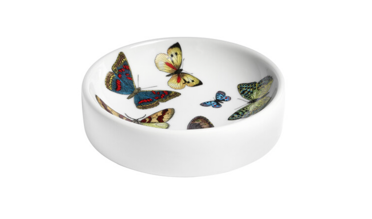 Fornasetti Round ashtray Farfalle multicolour