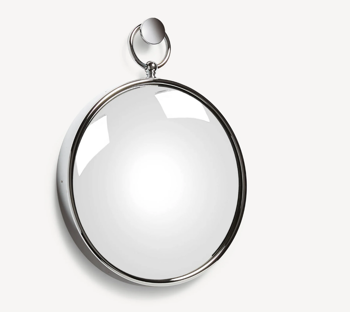 Fornasetti Convex Magic mirror ø50 cm with ring - Chromed frame