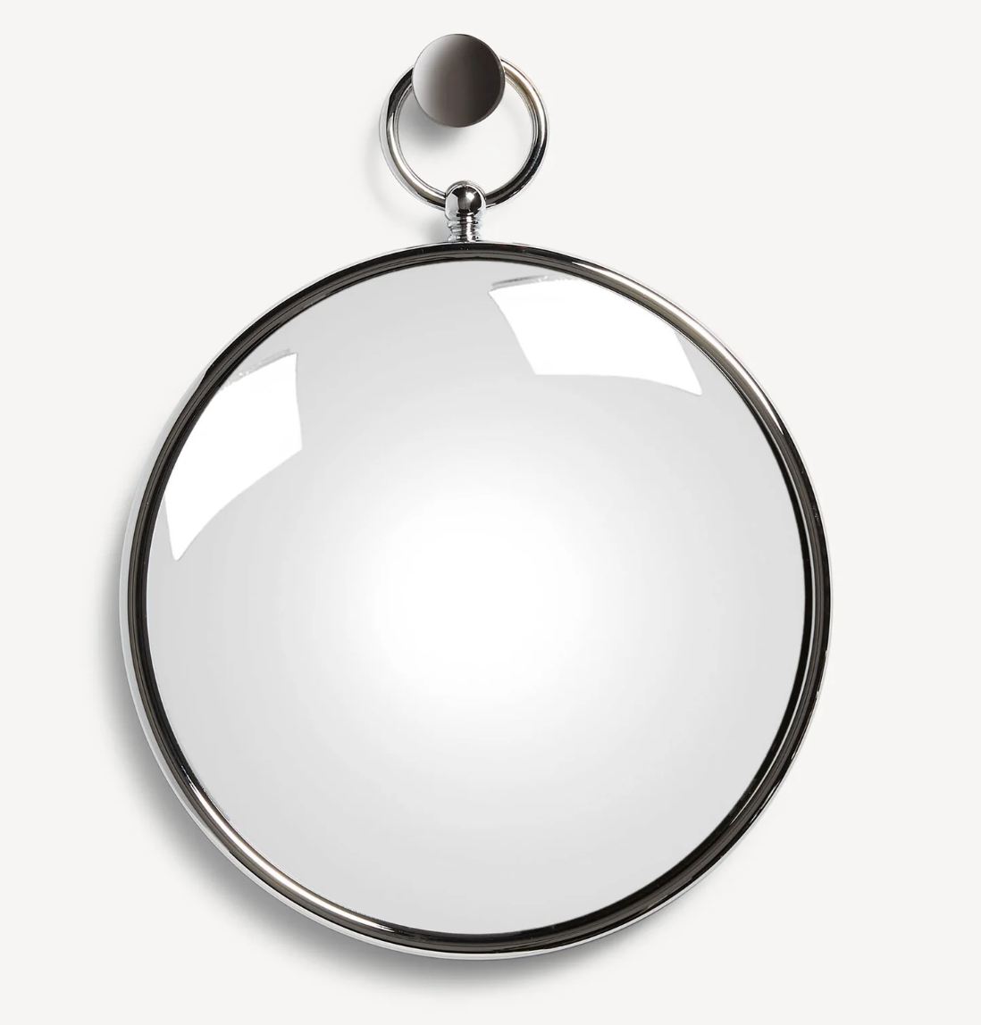 Fornasetti Convex Magic mirror ø30 cm with ring - Chrome frame