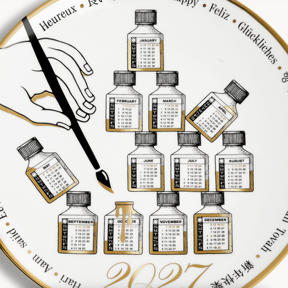 Fornasetti Calendar Wall Plate 2027
