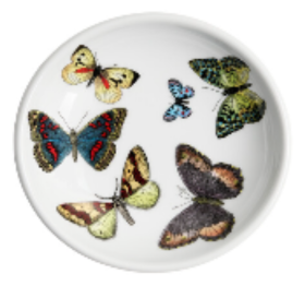 Fornasetti Round ashtray Farfalle multicolour