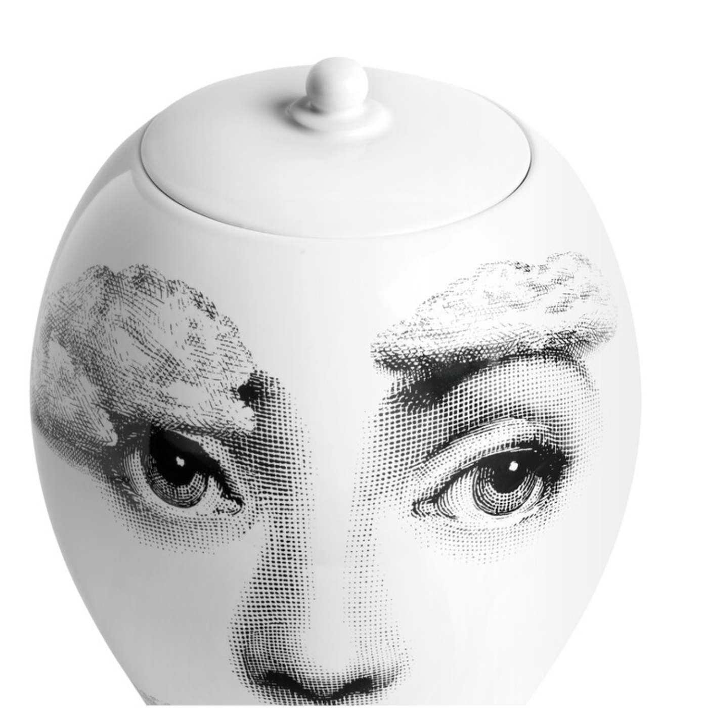 Fornasetti Vase Among the Clouds black/white