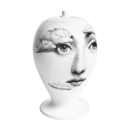 Fornasetti Vase Among the Clouds black/white