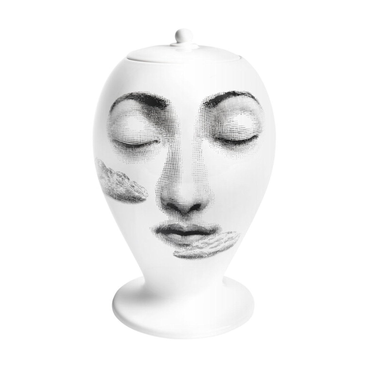 Fornasetti Vase Among the Clouds black/white