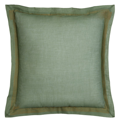 Lisa Corti Organza Cushion pillowcase 60x60cm Cinnamon Sage - Milk Concept Boutique