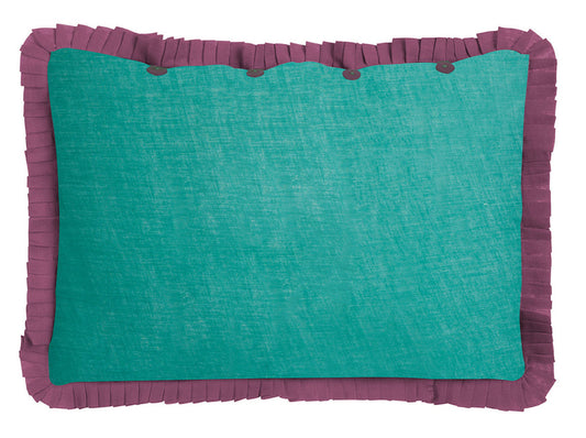 Lisa Corti Organza Cushion 35x50cm Jade Dust Violet - Milk Concept Boutique