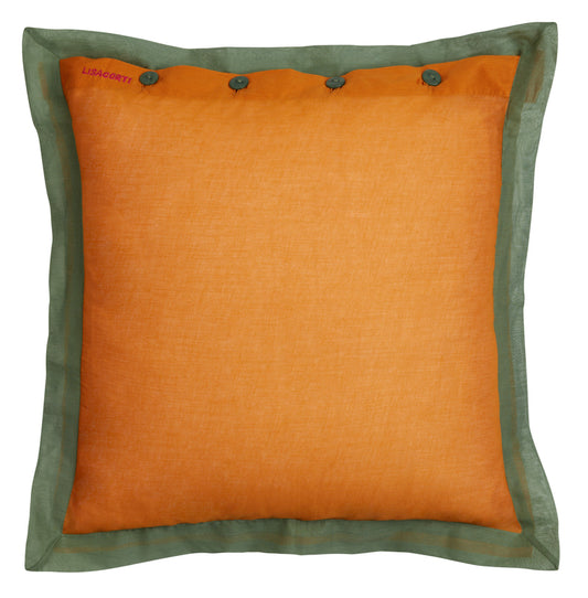 Lisa Corti Organza Cushion pillowcase 60x60cm Cinnamon Sage - Milk Concept Boutique