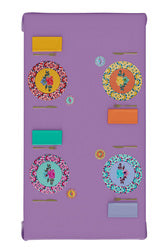 Lisa Corti 'Masonite' round placemat, Amer rose Orange - Milk Concept Boutique