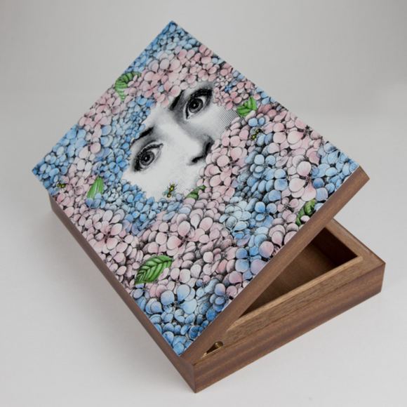 Fornasetti Wooden box Ortensia colour - Milk Concept Boutique