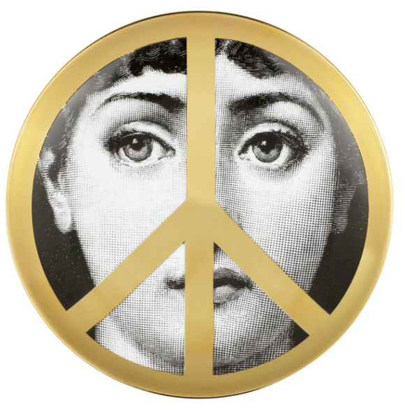 Fornasetti Wall Plate T&V 347 gold - Milk Concept Boutique