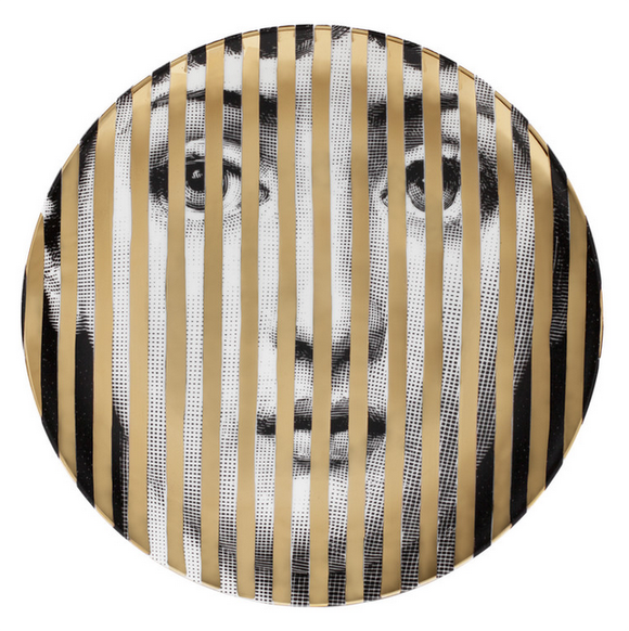Fornasetti Wall Plate T&V 34 gold - Milk Concept Boutique