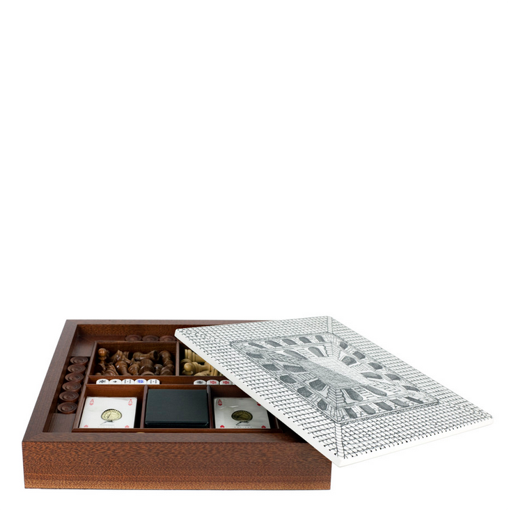 Fornasetti Chess board Cortile black/white - Milk Concept Boutique