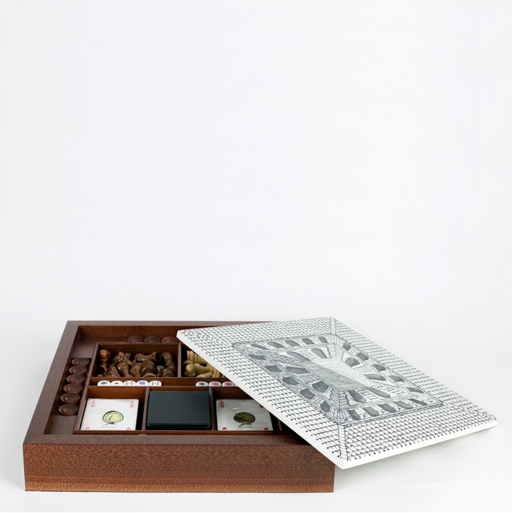 Fornasetti Chess board Cortile black/white - Milk Concept Boutique