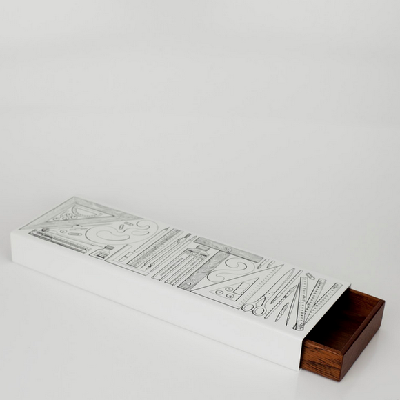 Fornasetti Strum.Disegno Box 300 -  Black on White - Milk Concept Boutique