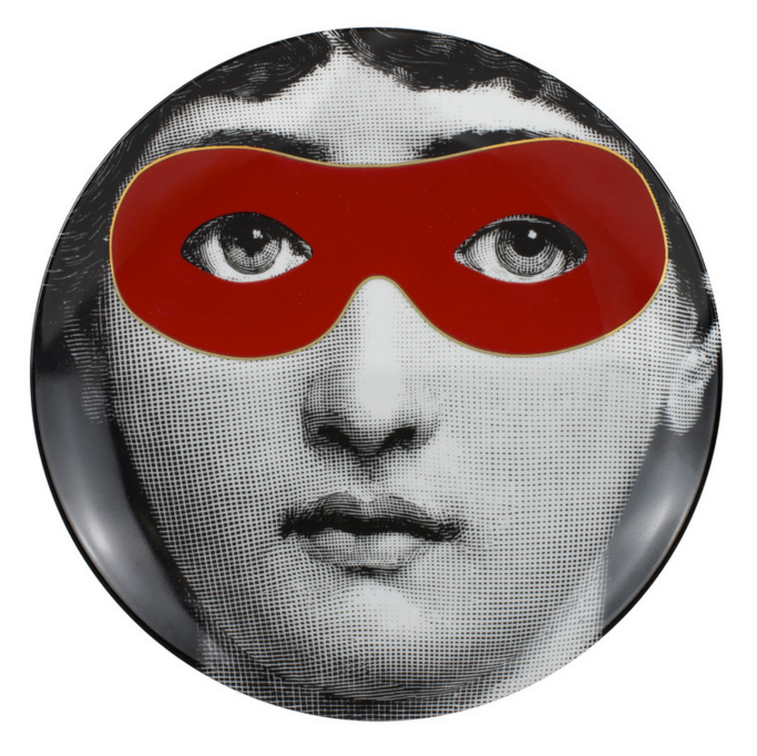 Fornasetti Wall Plate T&V 22 Don Giovanni Black/Red/Gold - Milk Concept Boutique