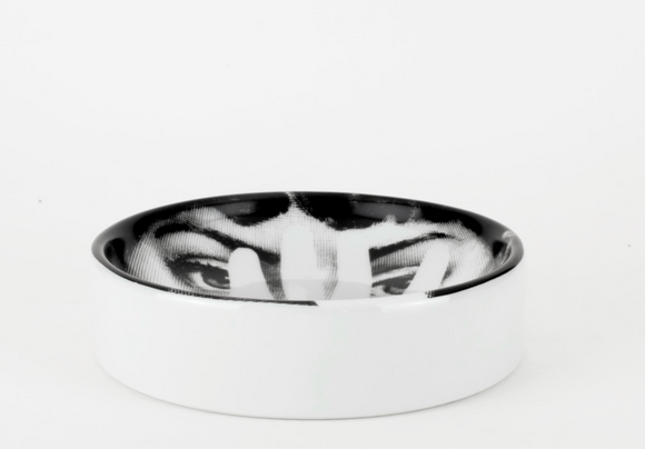 Fornasetti Round ashtray Theme&Variations n.16 b/w - Milk Concept Boutique